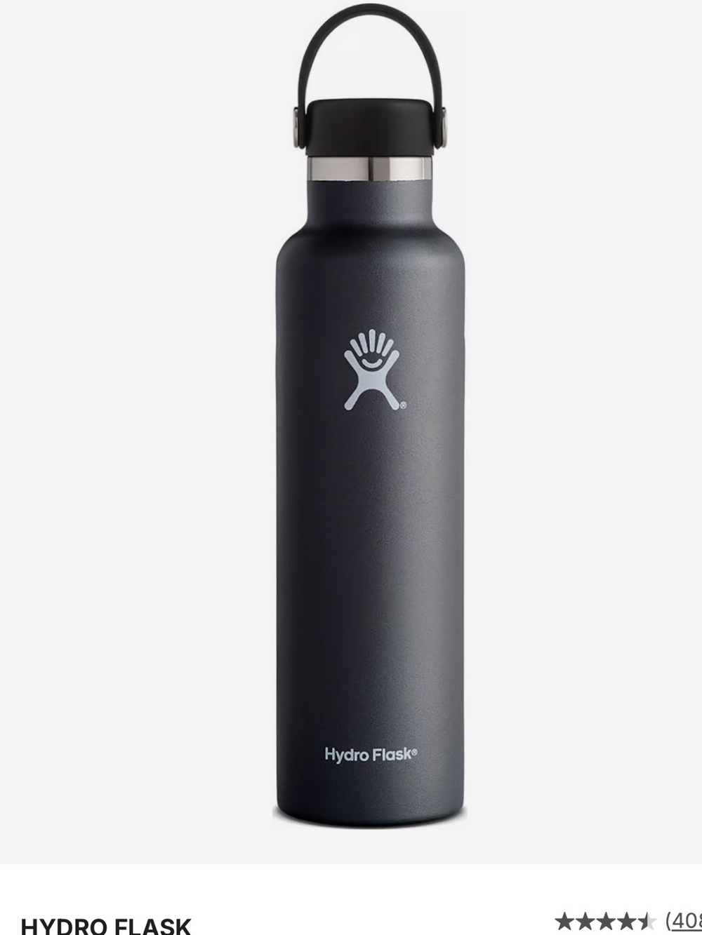 Hydroflask Standard Mouth Stainless Steel Water Bottle 710ml. NWT
